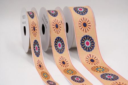 Blütenexplosion Jacquardband_AI-KN